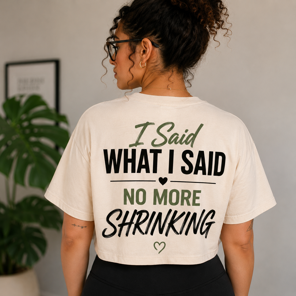 I Said What I Said™ No More Shrinking Crop Top | HER VOLUME