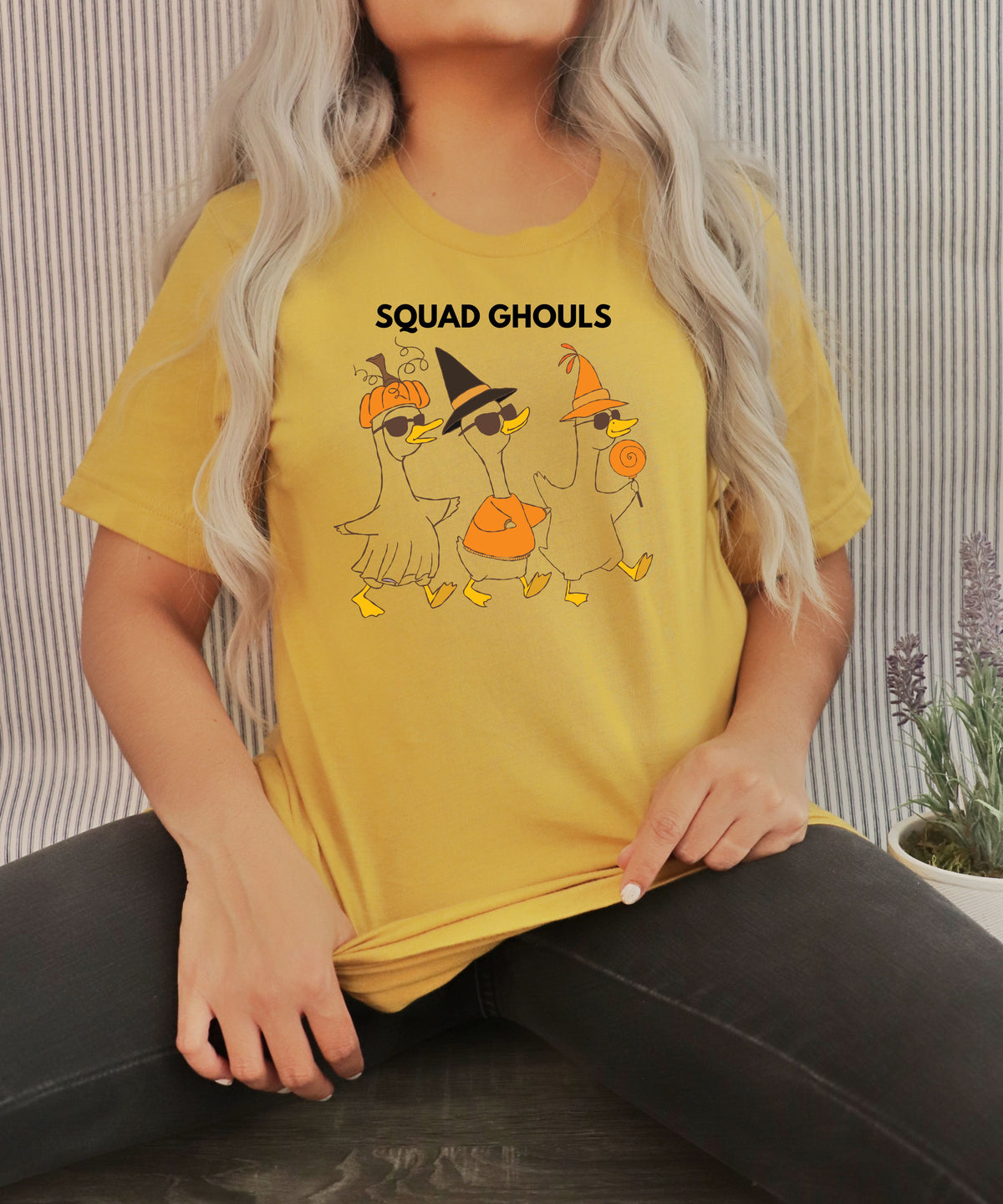 Squad Ghouls Halloween Goose Shirt | Funny Fall Goose Tee