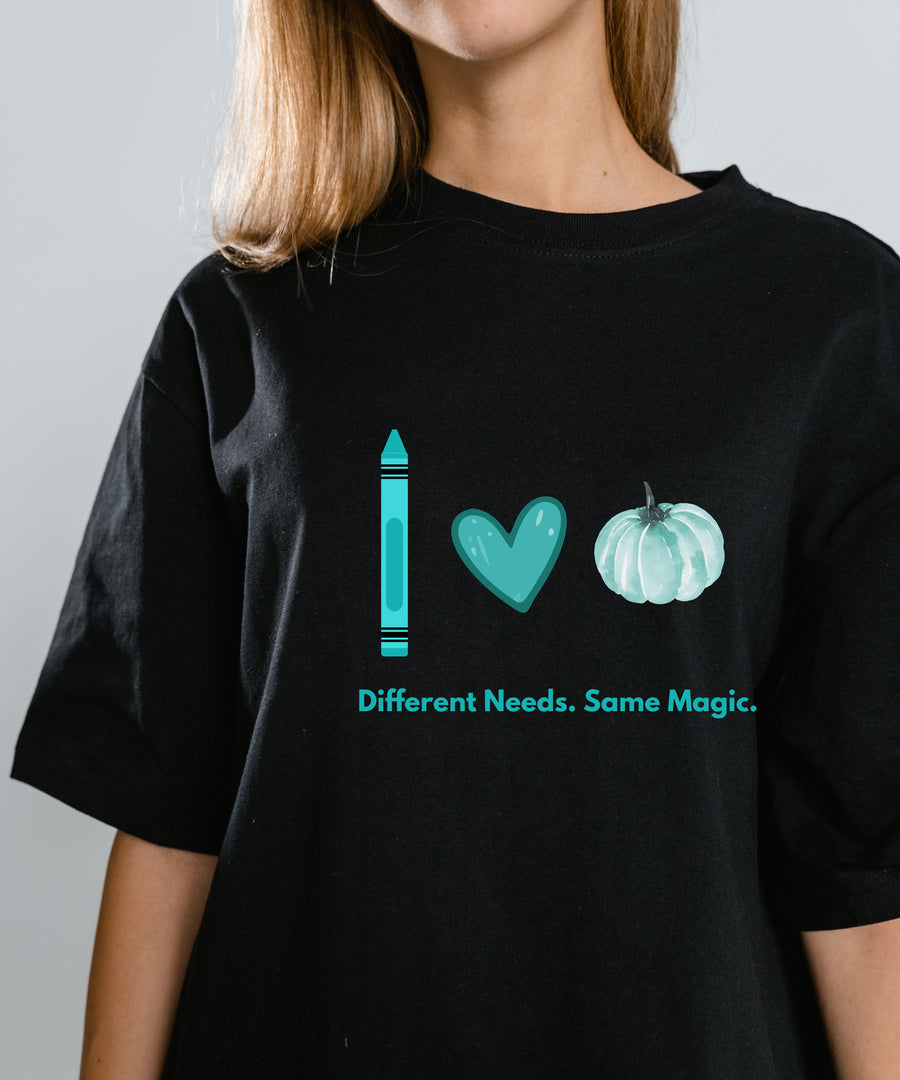 Different Needs. Same Magic. Special Education Teacher Fall Tee