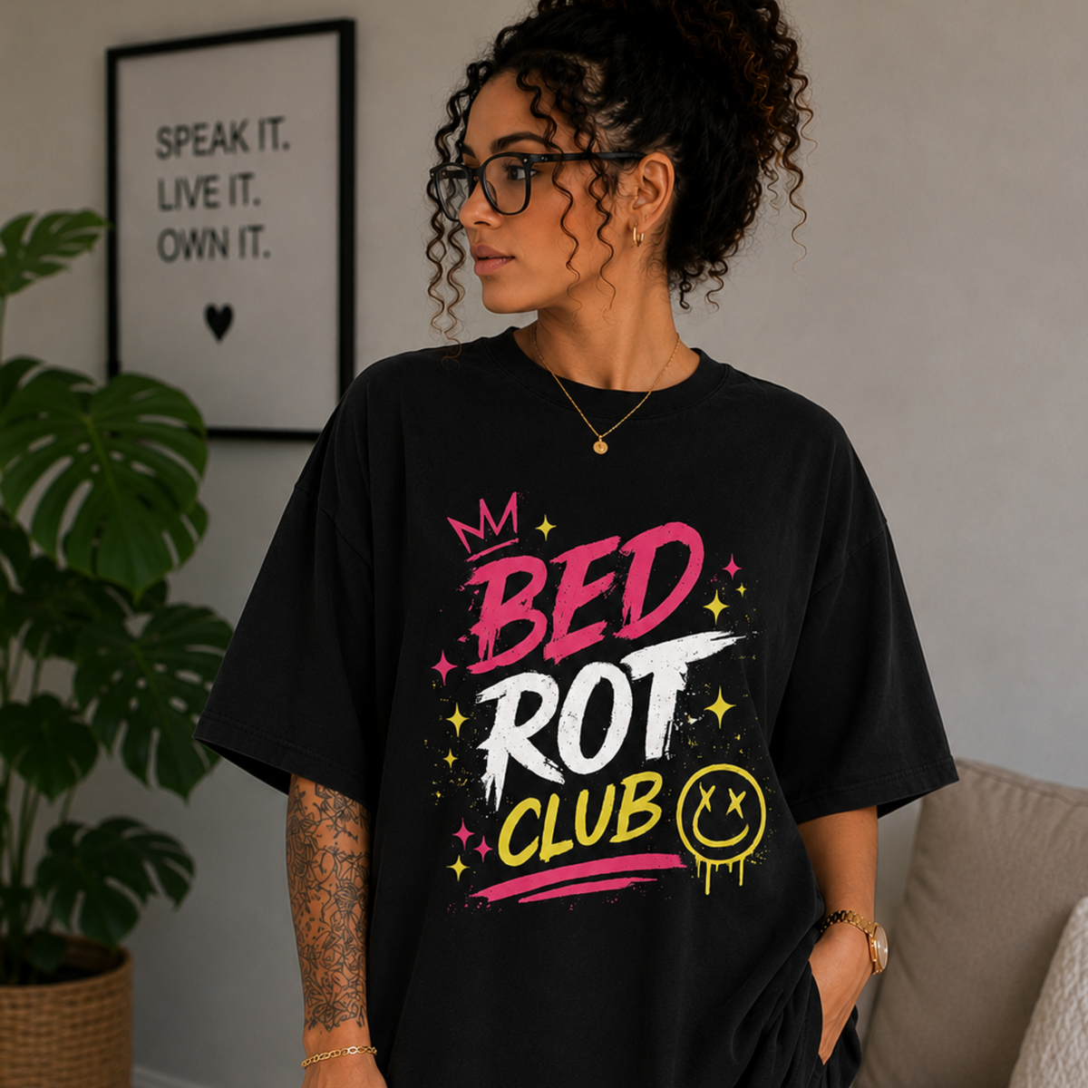 Bed Rot Club Oversized Heavyweight T-Shirt